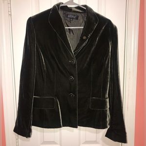 Kasper Velvet Women’s Blazer Green Size 10
